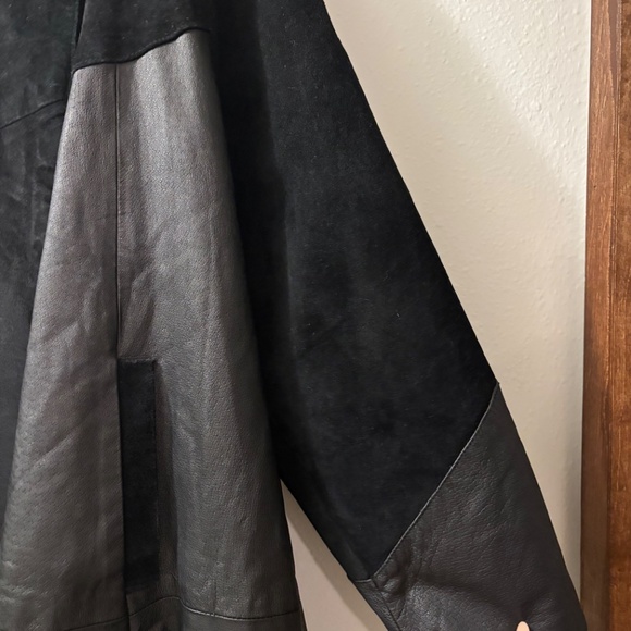 Direct Action Dany Newyork Women's Black Leather Suede Jacket Sz L - Picture 3 of 13